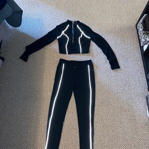 Fashion Nova Friendly Competition Set - Black